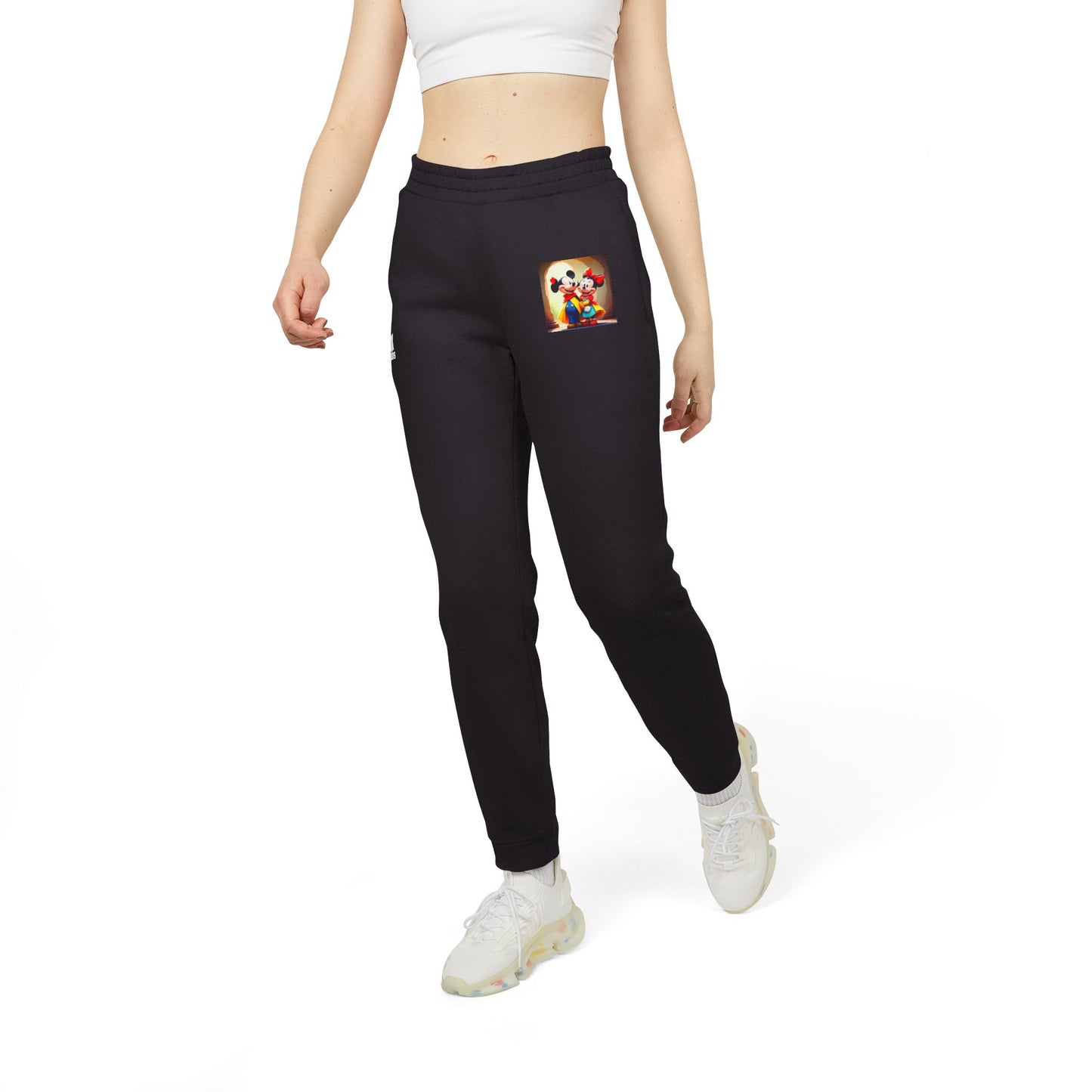 Fleece Joggers with Colorful Design - Comfortable Unisex Athletic Pants