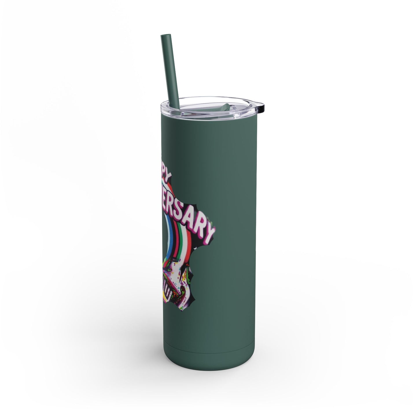 Happy Familiversay 20oz Skinny Matte Tumbler - Stylish Drinkware for Family Celebrations