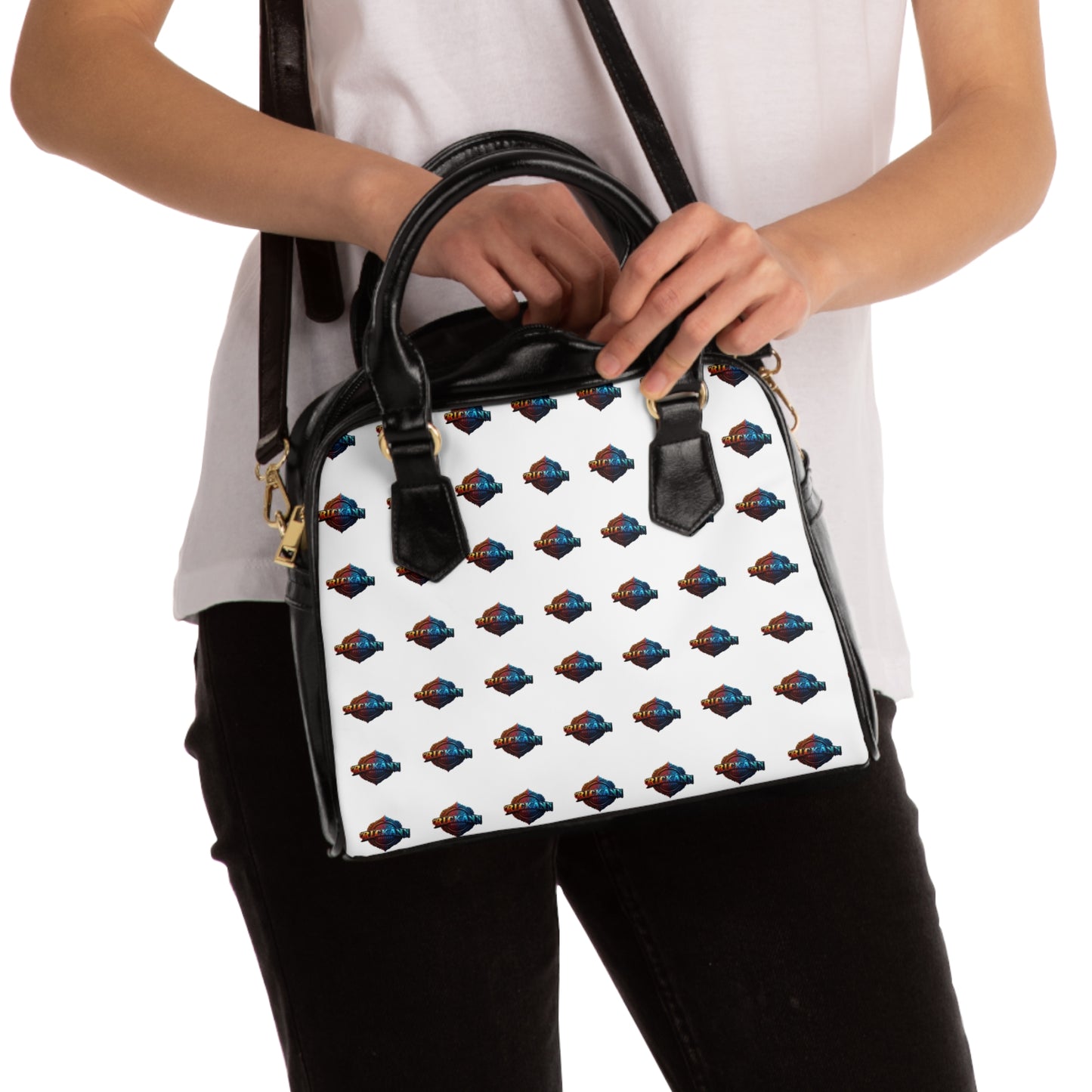 Fun Buffalo Print Shoulder Handbag - Stylish Everyday Accessory