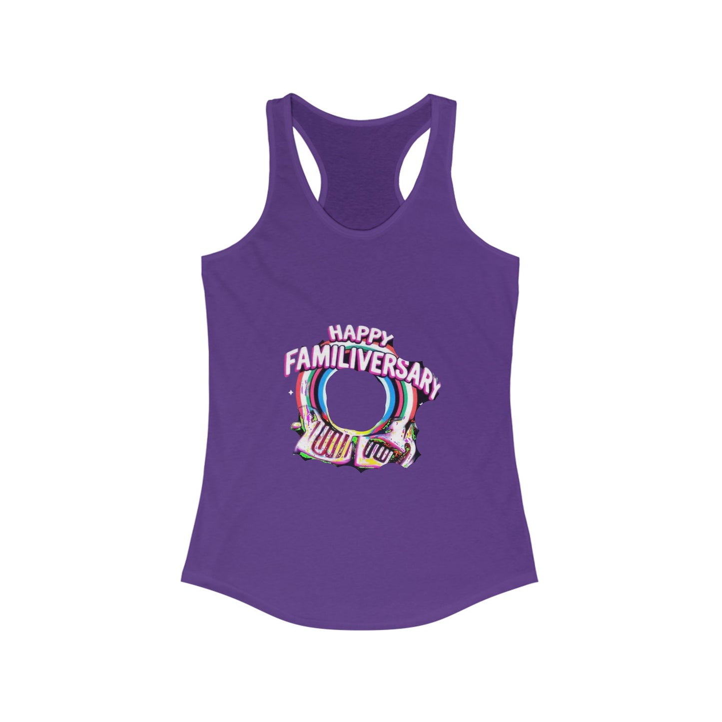 Happy Familiversary Women's Racerback Tank Top - Celebrate Togetherness