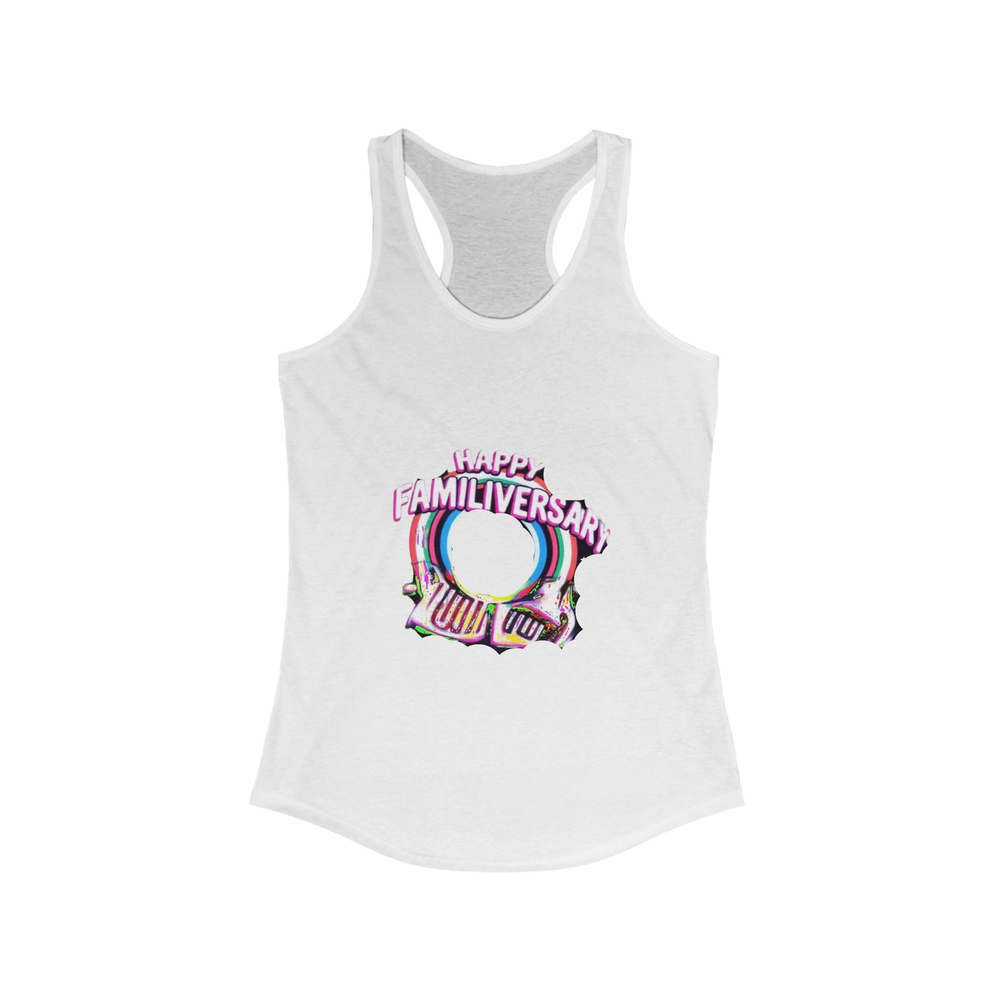 Happy Familiversary Women's Racerback Tank Top - Celebrate Togetherness