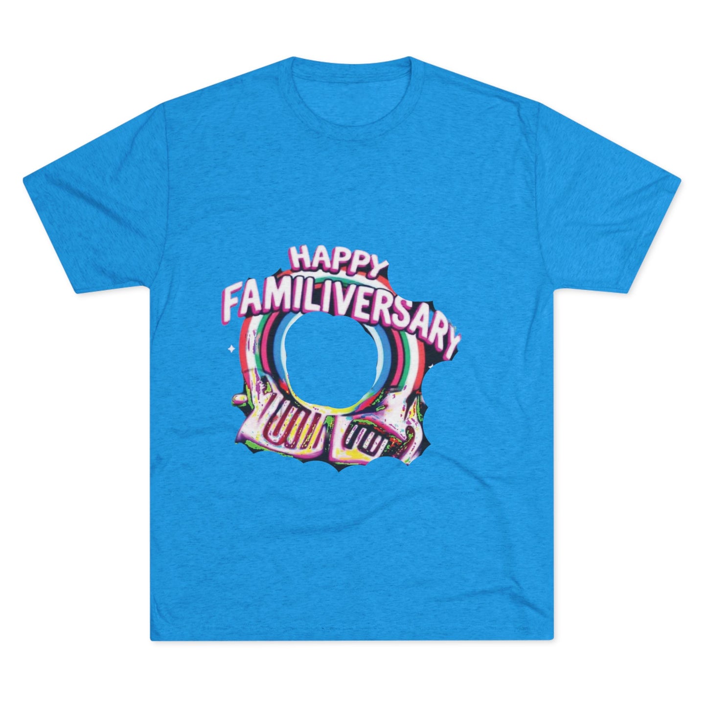 Happy Familiversary Unisex Tri-Blend Crew Tee - Celebrate Family Love