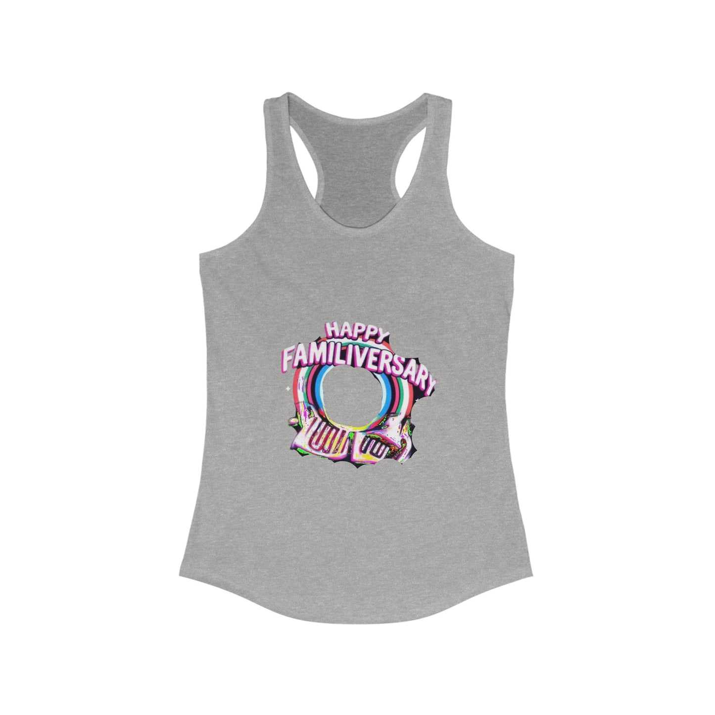 Happy Familiversary Women's Racerback Tank Top - Celebrate Togetherness