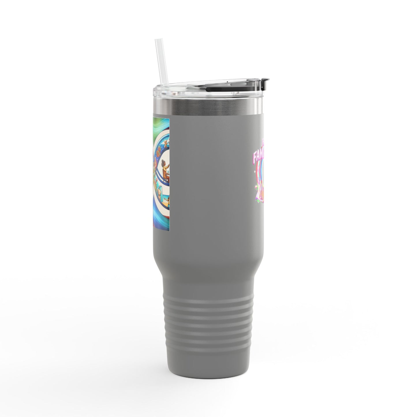 Happy Familyversary Insulated Travel Mug - 40oz - Stylish & Durable Drinkware for Celebrations