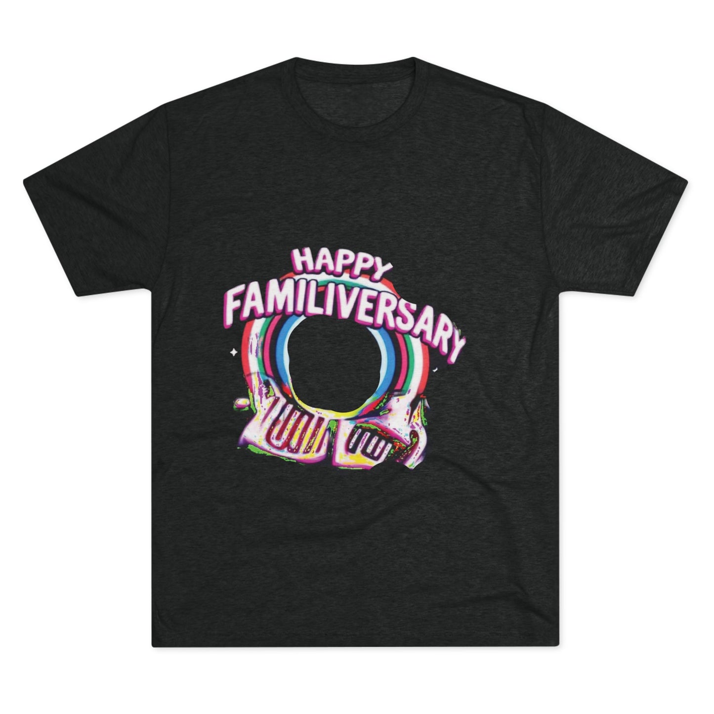 Happy Familiversary Unisex Tri-Blend Crew Tee - Celebrate Family Love