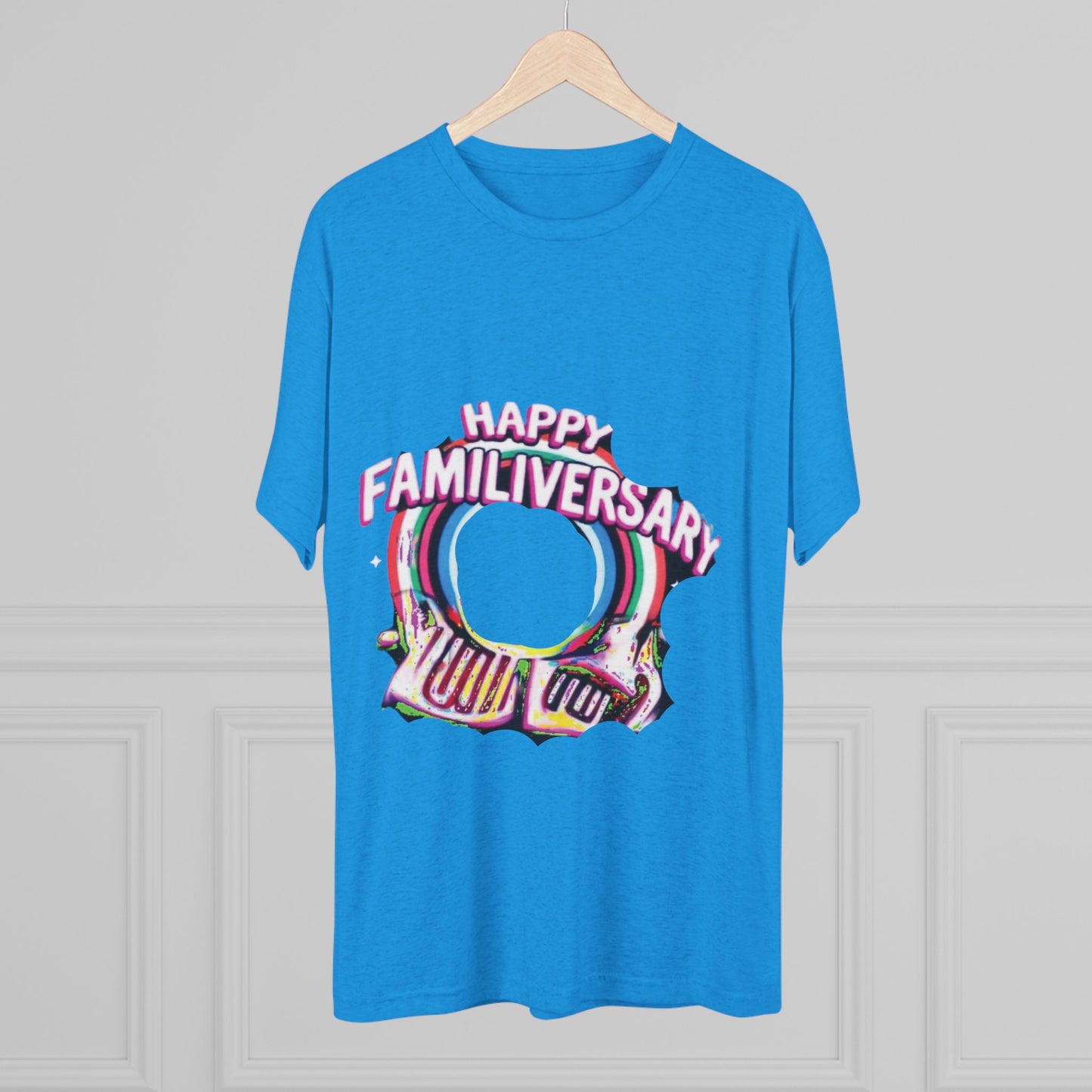 Happy Familiversary Unisex Tri-Blend Crew Tee - Celebrate Family Love