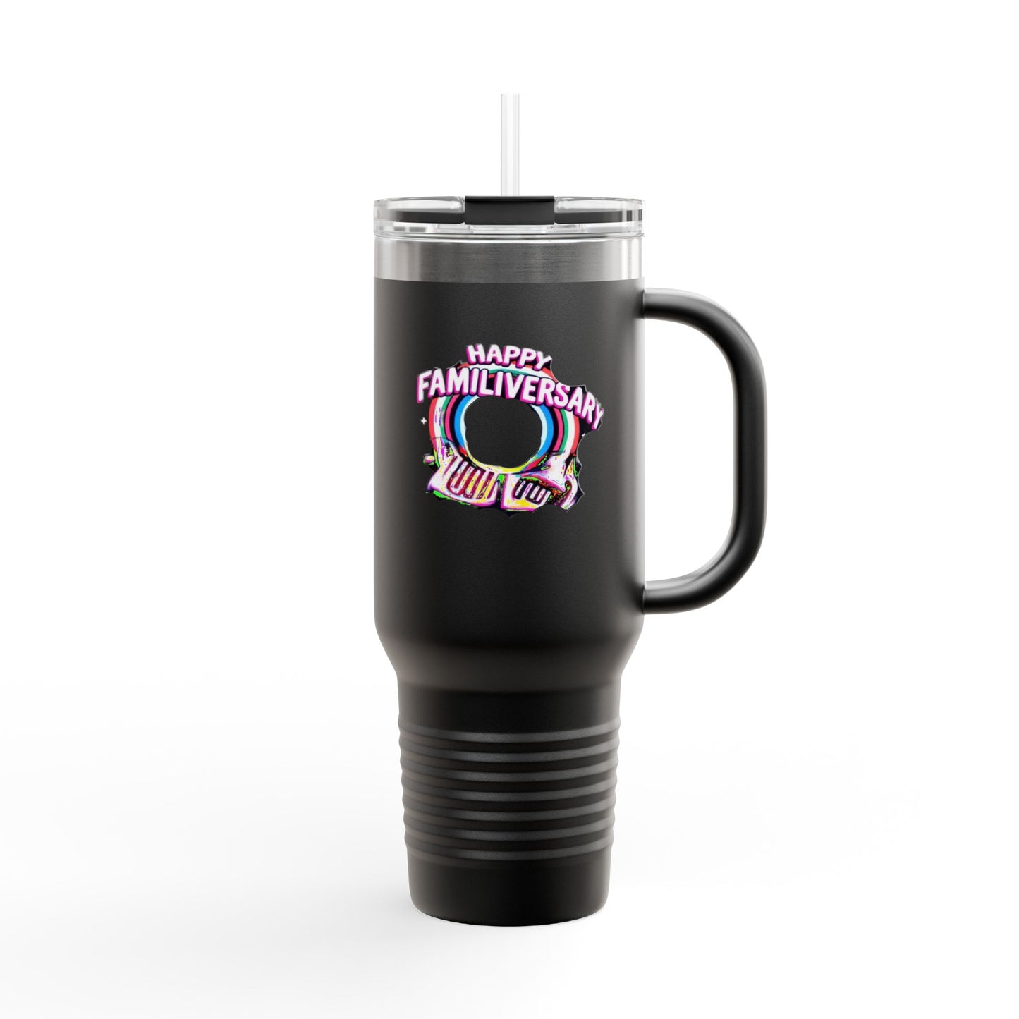 Happy Familyversary Insulated Travel Mug - 40oz - Stylish & Durable Drinkware for Celebrations