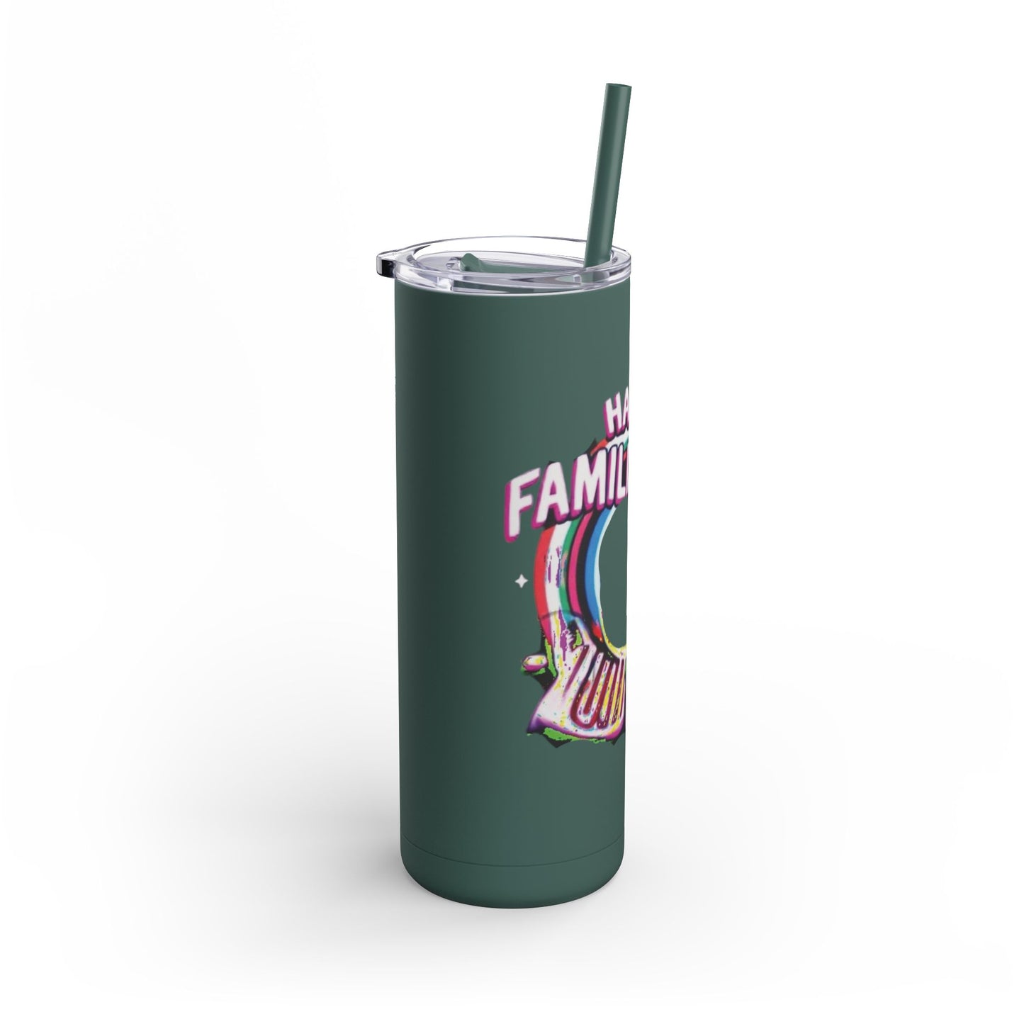 Happy Familiversay 20oz Skinny Matte Tumbler - Stylish Drinkware for Family Celebrations