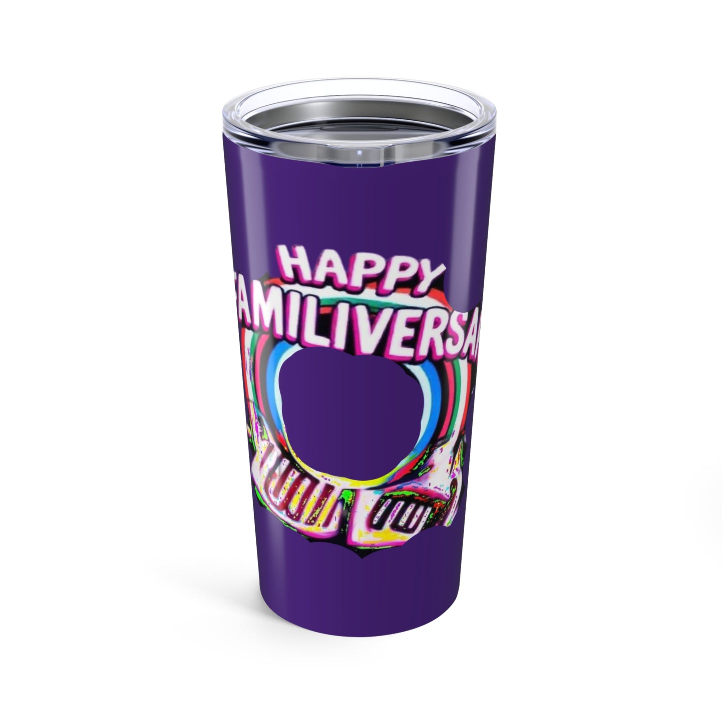 20oz Tumbler - Happy Familiversary Design, Personalized Gift for Celebrations