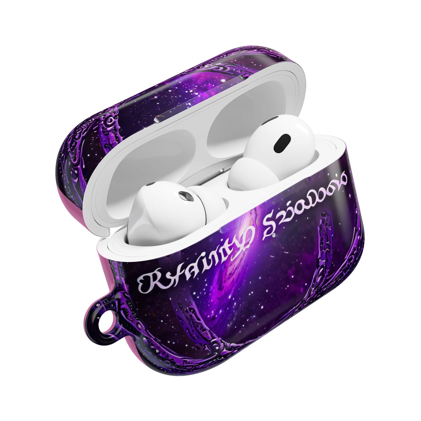 Galactic Purple AirPod Case, Stylish Earbud Holder, Unique Gift for Music Lovers, Cosmic Accessory for Teens, Perfect for Holidays