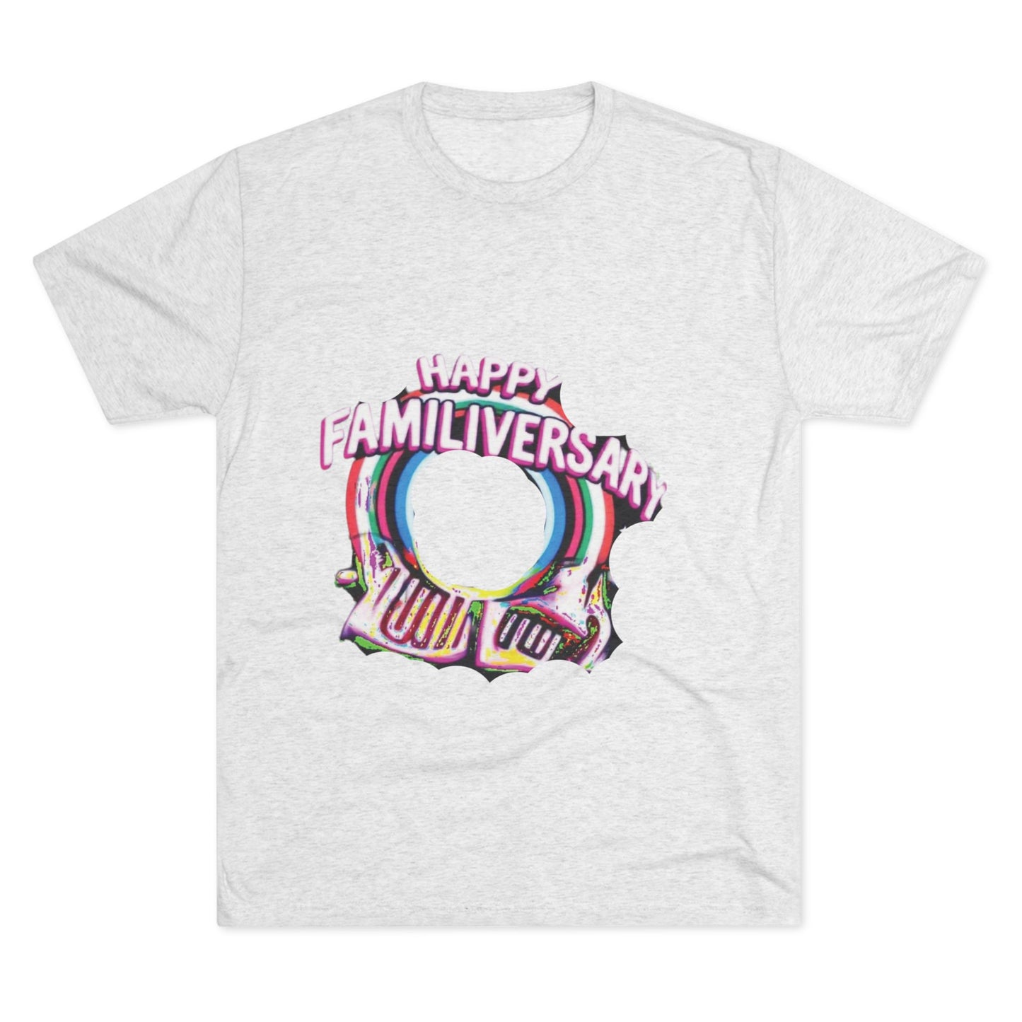 Happy Familiversary Unisex Tri-Blend Crew Tee - Celebrate Family Love