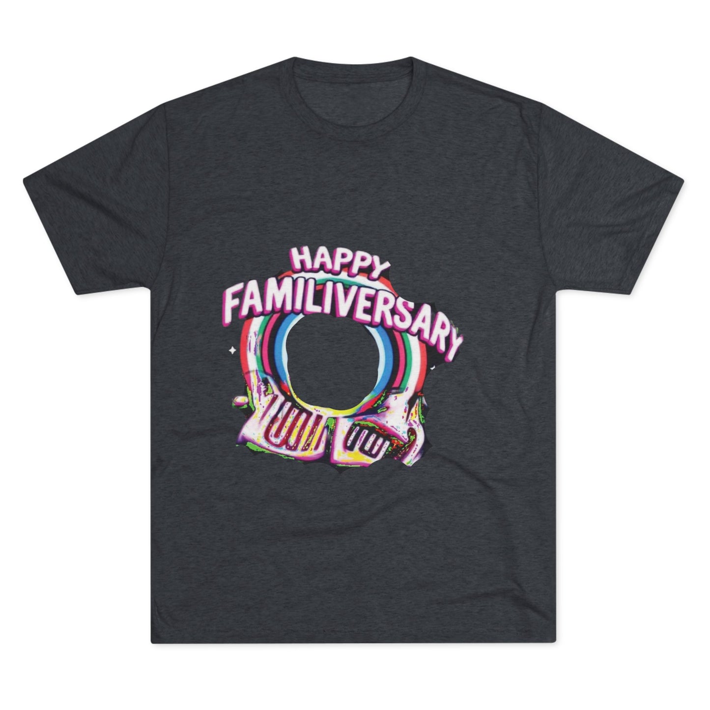 Happy Familiversary Unisex Tri-Blend Crew Tee - Celebrate Family Love